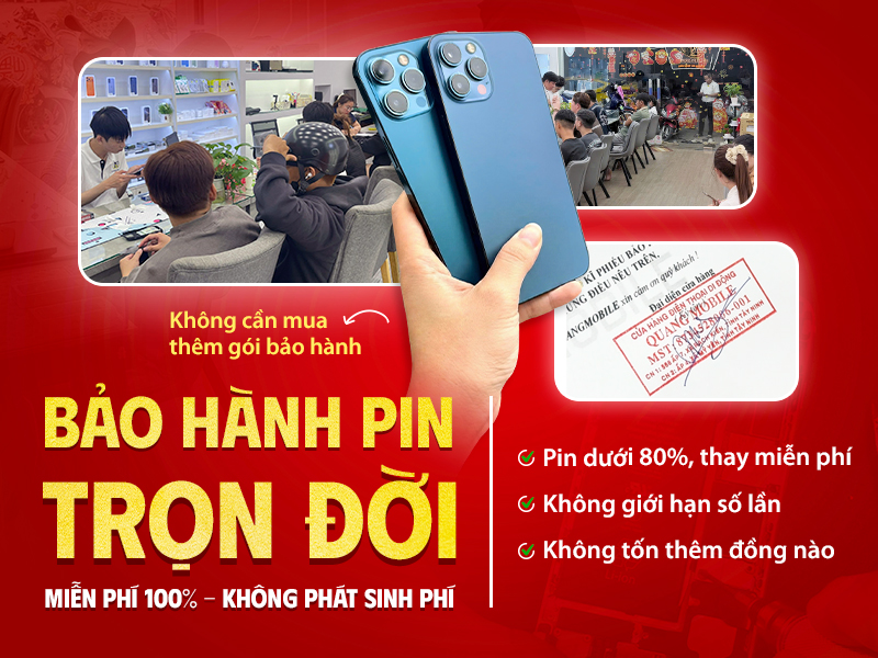 Bảo hành pin trọn đời