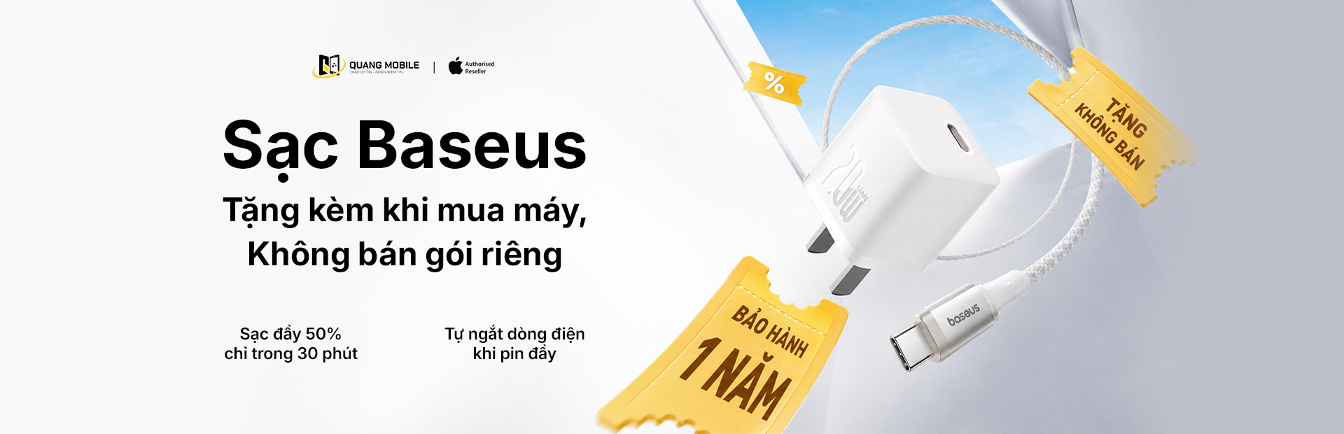 sạc baseus 20w chính hãng